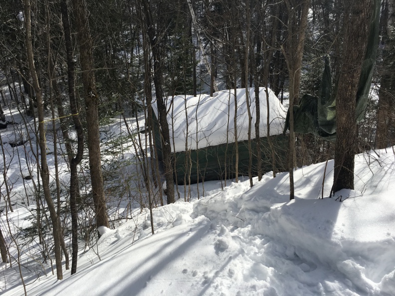 A small abandoned water powered building in Canada, circa 2018.