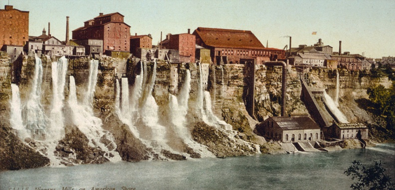 Niagara Falls Mill District on the American shore, circa 1900