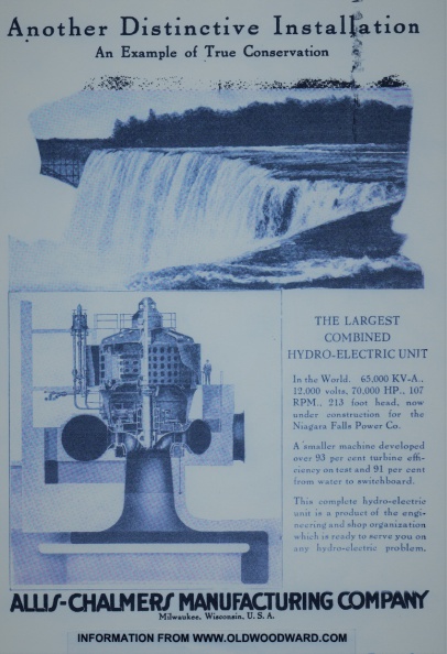 WORLD'S LARGEST COMBINED HYDRO-ELECTRIC UNIT.