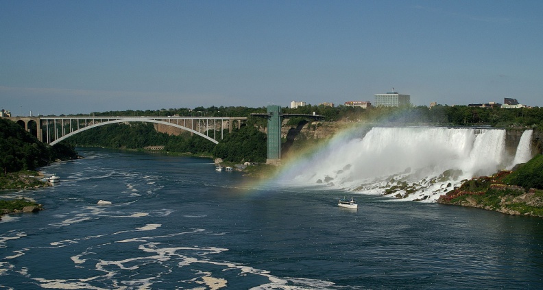 Rainbow Bridge at Niagara Falls.