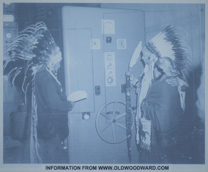 A  Woodward Governor at the Hoover Dam Power House being blessed by Native Americans..jpg