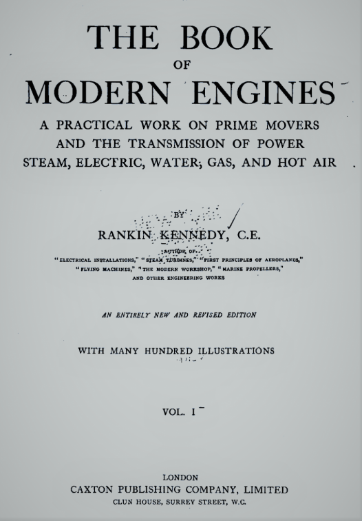 THE BOOK OF MODERN ENGINES.