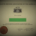 Membership to Master Brewers Association of America.