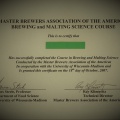 Membership to the Master Brewers Association of America.