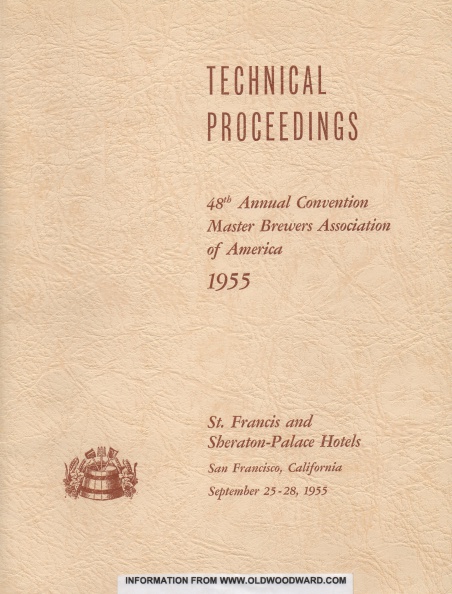Technical brewing history from the archives.