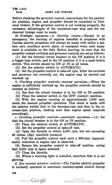 Theory of governor operation. Page 13.