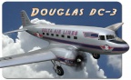 A model of the famous Douglas DC-3 aircraft.