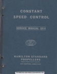 HAMILTON STANDARD COMPANY CONSTANT SPEED CONTROL.