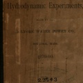 HOLYOKE TURBINE TESTING REPORT, CIRCA 1880.