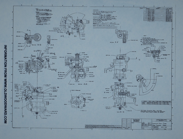 Woodward assembly drawing from the archives.