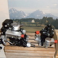 A Woodward airbleed type constant speed propeller governor and an over-speed governor unit.