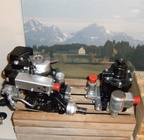 A Woodward airbleed type constant speed propeller governor and an over-speed governor unit.