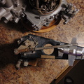 A Woodward propeller governor 210085 series with off-set feathering valve.