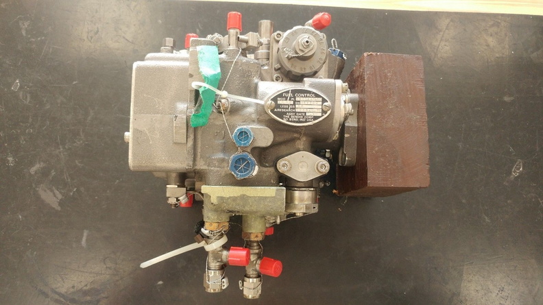 The Bendix Company's fuel control for the TPE331 series turboprop engine.