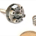 Woodward's smallest gas turbine engine governor flyweight assembly.