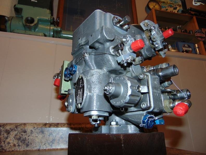 A Bendix Company series DP-K2 fuel control governor for gas turbine engines.