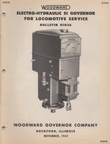 WOODWARD ELECTRO-HYDRAULIC SI GOVERNOR