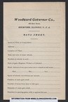 Woodward Governor Company DATA SHEET.  Circa 1905.