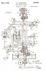 Elmer Woodward's first diesel engine governor patent.