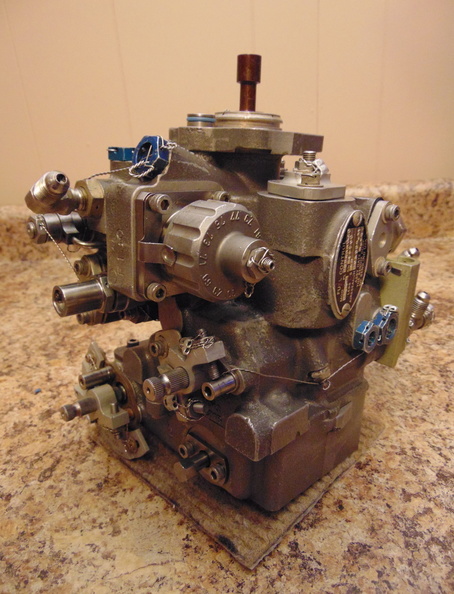 A Bendix Company series DP-K2 fuel control governor for gas turbine engines.