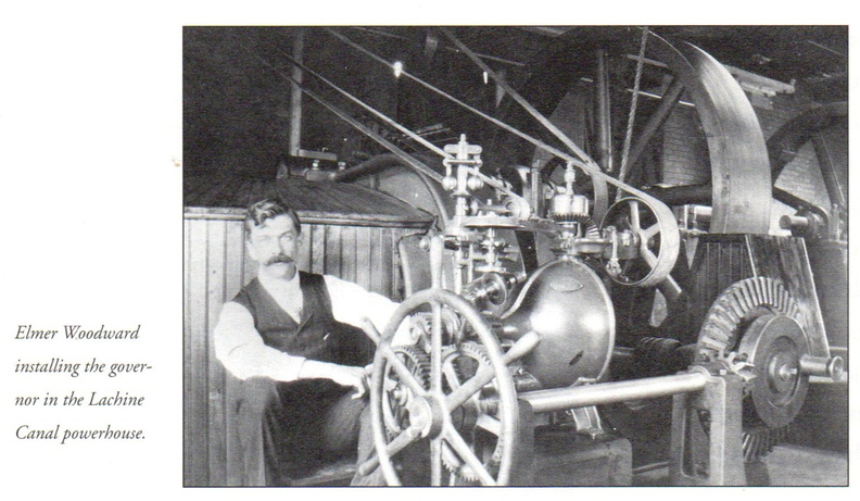 Elmer installing his Woodward size D governor in 1904 at the Lachine Canal power house_.jpg