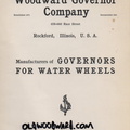 Woodward Governor Company catalogue, circa 1902.
