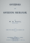 GOVERNORS AND GOVERNING MECHANISM HISTORY.