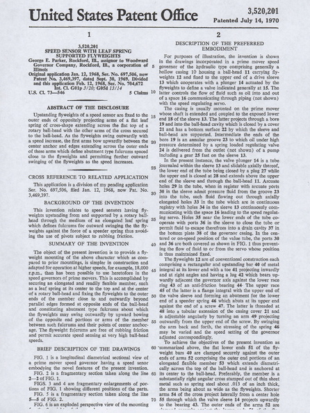 George E. Parker patent number 3,520,201 for the type 2419 gas turbine engine governor..jpg