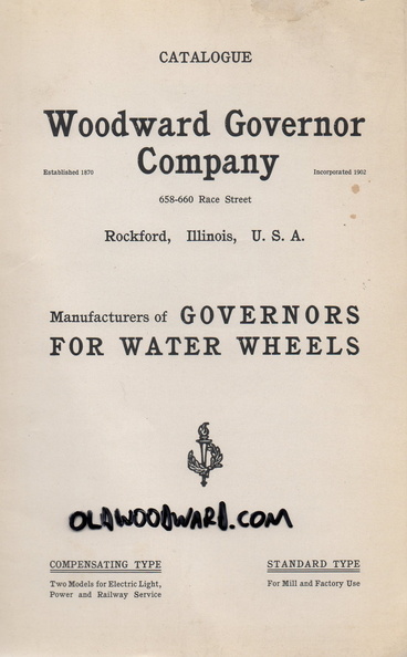 An original 1905 Woodward catalogue found in 2019.  History saved!