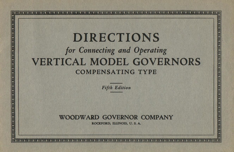 To read this manual go to the Woodward prime mover control operating manual gallery on page two. DIRECTIONS for Connecting and Operating VERTICAL MODEL GOVERNORS_ Fifth edition_.jpg