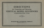 An original Woodward catalogue for the vertical type governor.