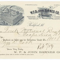 W. F.& John Barns Company Letterhead.