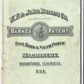 W. F.& John Barns Company catalog, circa 1895.