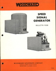 BULLETIN 11006 SPEED SIGNAL GENERATOR.