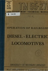 Diesel electric locomotive manual.