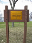 Blackhawk Country Club Mound Group History Sign.