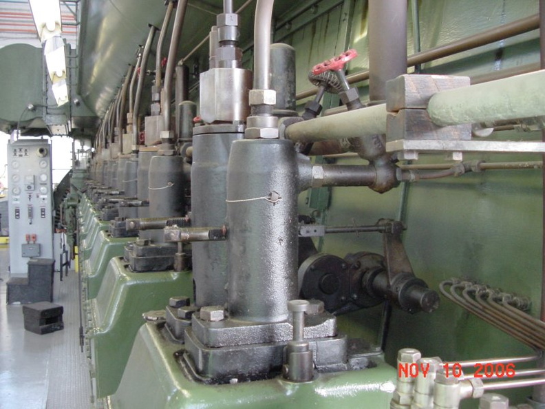 A massive Nordberg Company diesel engine.