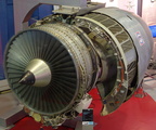 A CFM56-2 JET ENGINE WITH A WOODWARD MAIN ENGINE CONTROL.
