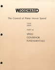 WOODWARD COMPANY SPEED GOVERNOR FUNDAMENTALS.