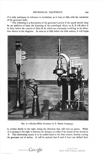 A Glocker-White hydraulic turbine governor system.