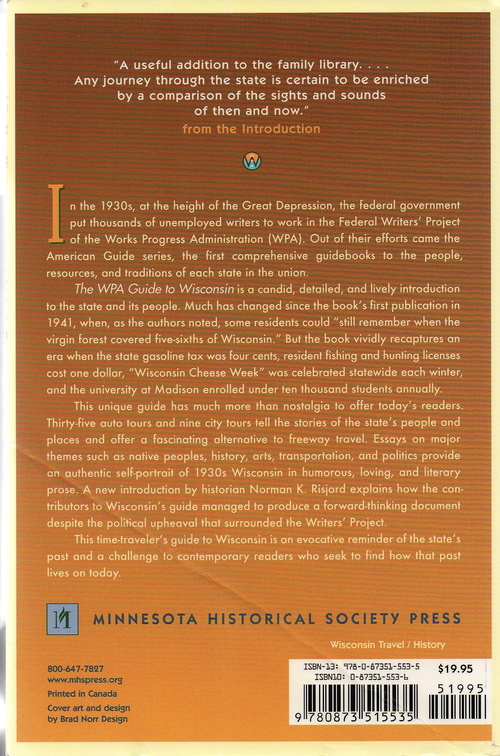 WPA Guide to Wisconsin history.