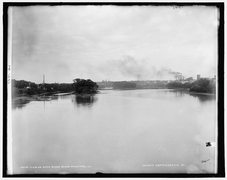 Down river from Rockford, Illinois.