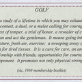 For the love of golf...