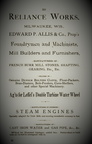 Edward P. Allis history, circa 1893.