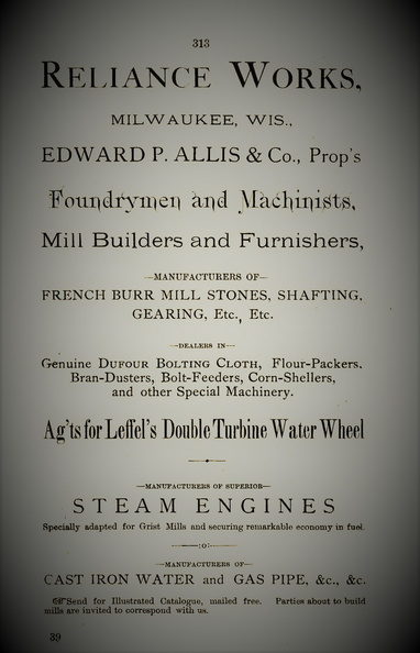 Edward P. Allis history, circa 1893(Allis-Chalmers Manufacturing Company).
