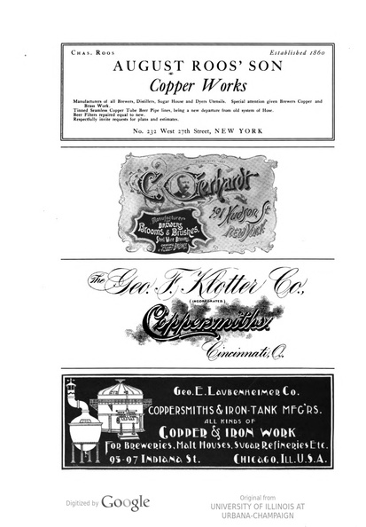 Vintage Brewing industry advertisement history.