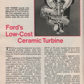 Ford Motor Company's new gas turbine motor.