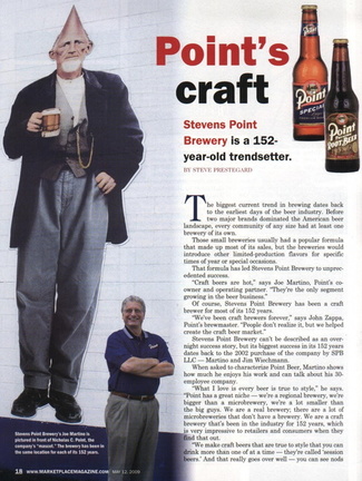 The Stevens Point Brewery makes history.