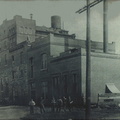 A great photograph of some of the workers in front of the Stevens Point Brewery.