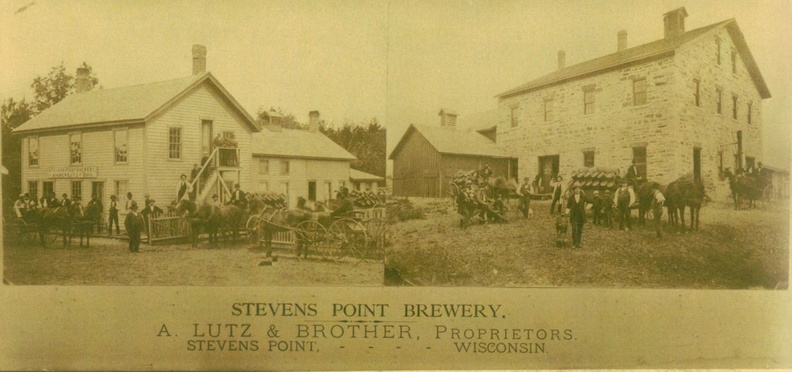 A Stevens Point Brewery picture made into a postcard.